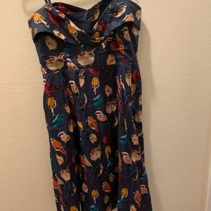 Bird Print Dress